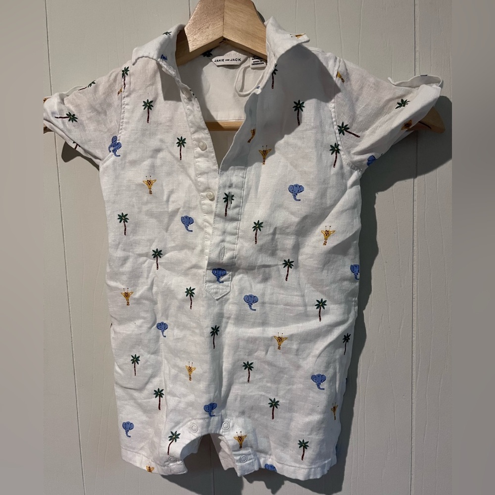 Janie and Jack romper 12-18 months NWOT